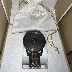 Versace Palazzo Empire rose gold black Stainless Steel Men's Watch